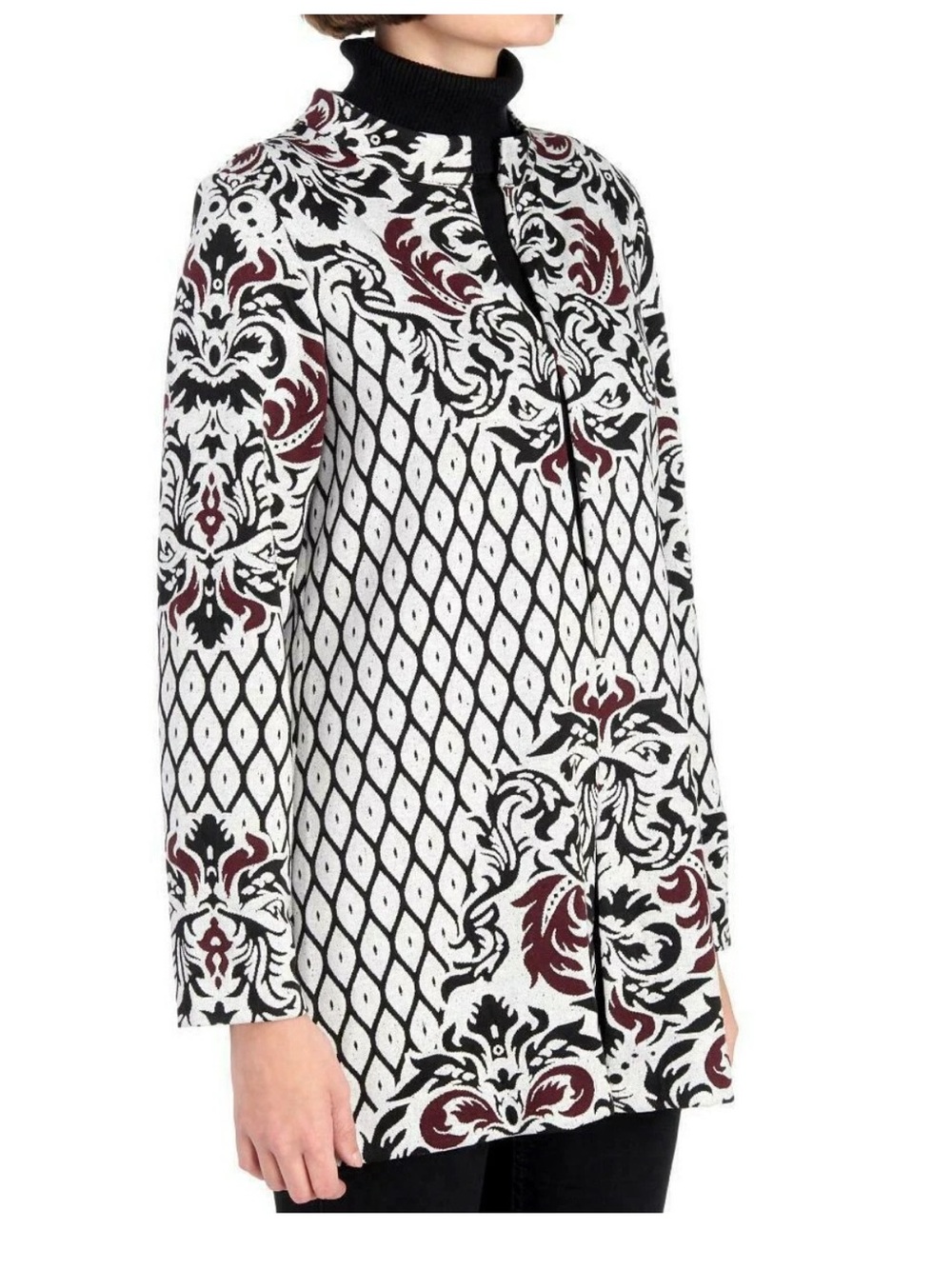 Peck and peck floral Jacquard one hook jacket- worn a‎ few times- great shape